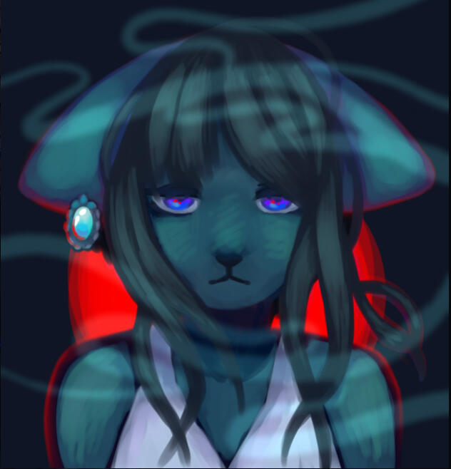 Lineless Bust Illustration